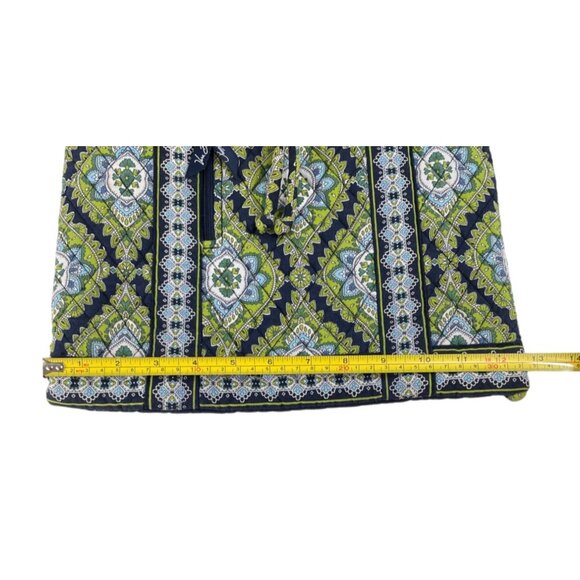 Vera Bradley Backsack String Bag Backpack Cambridge Blue & Green - Picture 11 of 12